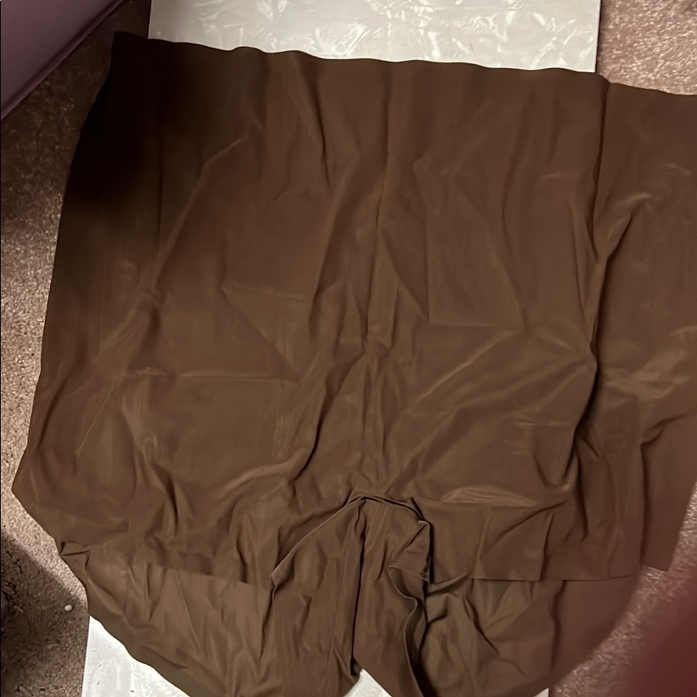 Brown SKIMS 4x underwear shorts